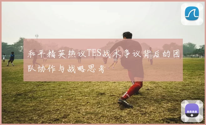 和平精英热议TES战术争议背后的团队协作与战略思考