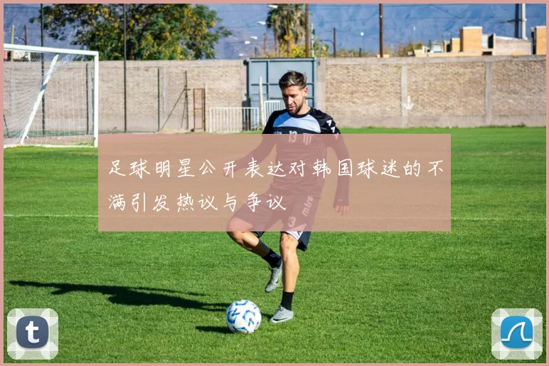 足球明星公开表达对韩国球迷的不满引发热议与争议