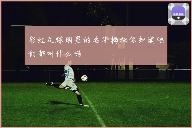 彩虹足球明星的名字揭秘你知道他们都叫什么吗